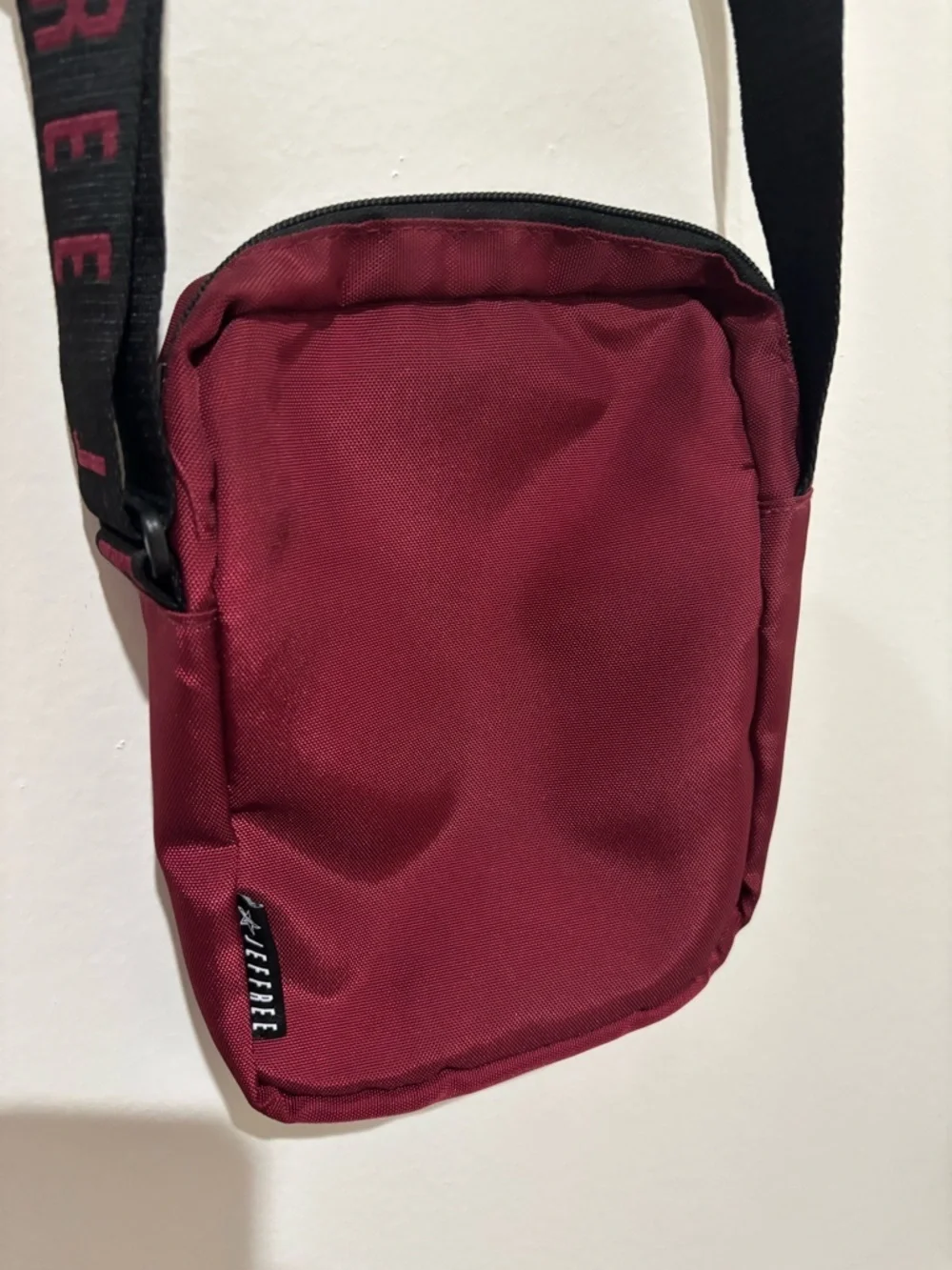 Jeffree Star Crossbody Shoulder Bag - Burgundy